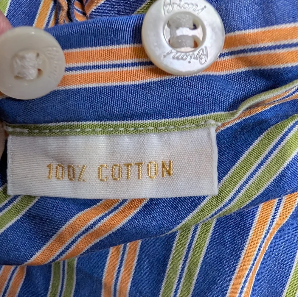 BRIONI Made In ITALY Multi-Color Stripe Cooton Dress Shirt Men’s Size XL. - Picture 5 of 7